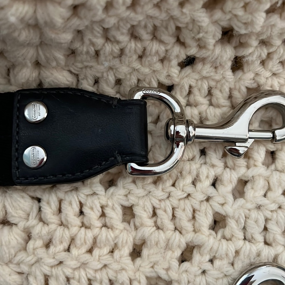 Coach Tote or Canvas Strap. New with/out tags. Black 37 1/2 in long